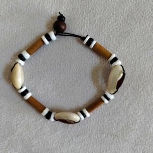 Cowrie Shell Bracelet Boho Coastal